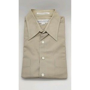 Perry Ellis Portfolio Half Sleeve Casual Dress Button Up Shirt Sz 17